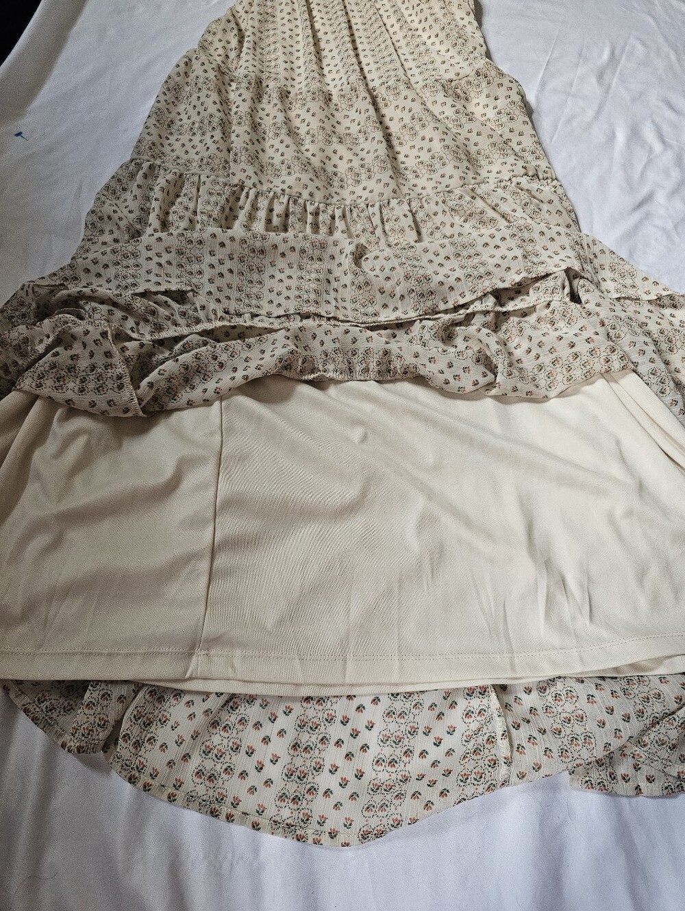 Riley & James Romantic Cottagecore Floral Tiered Maxi Dress | Size Small - Picture 13 of 16